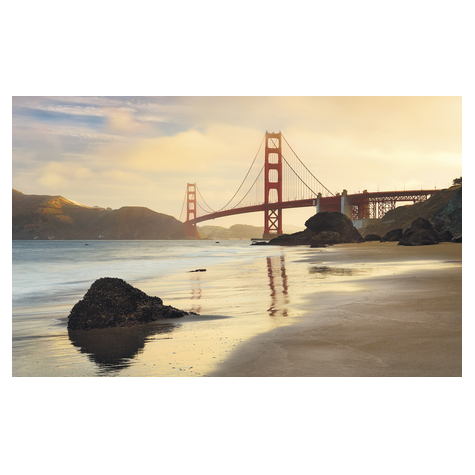 Vliesová Fototapeta - Golden Gate - Rozměr 400 X 250 Cm