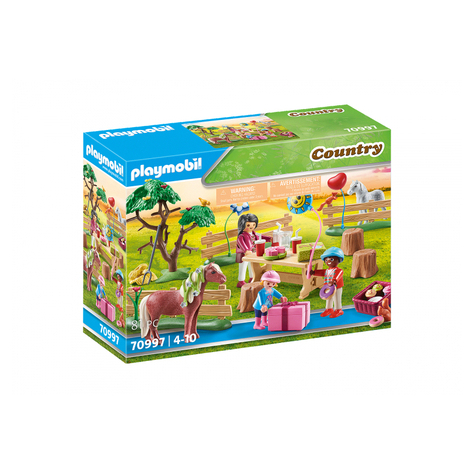 Playmobil Country - Dětská Narozeninová Oslava Na Poníkové Farmě (70997)