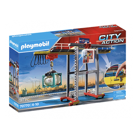 Playmobil City Action - Portálový Jeřáb S Kontejnery (70770)