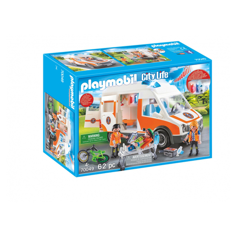 Playmobil City Life - Sanitka Se Světlem A Zvukem (70049)