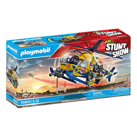 Playmobil Stuntshow - Letecká Kaskadérská Show Vrtulník Filmového Štábu (70833)