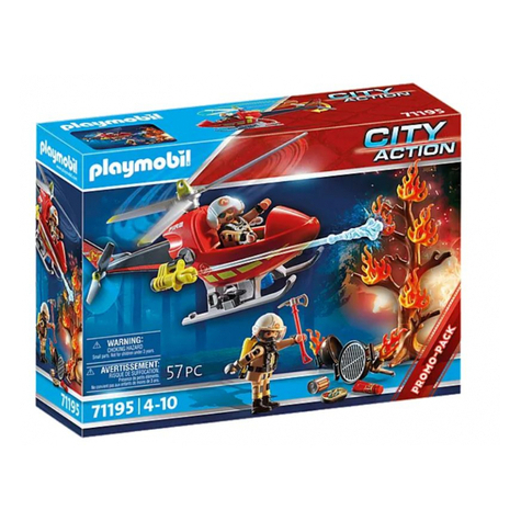 Playmobil City Action - Hasičský Vrtulník (71195)