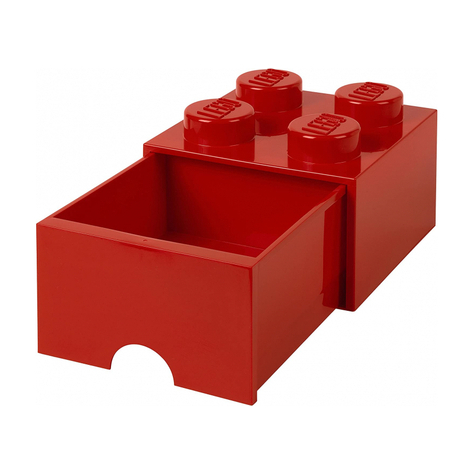 Zásuvka Na Kostky Lego 4 Red (40051730)