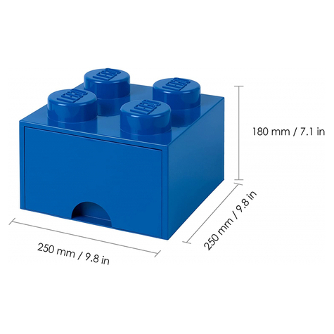 Zásuvka Na Kostky Lego 4 Blue (40051731)