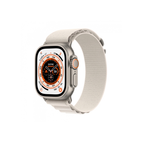 Apple Watch Ultra Gps + Cellular 49mm Titanium Starlight Alpine Loop Mqft3fd/A