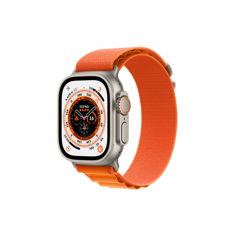 Apple Watch Ultra Gps + Cellular 49mm Titanové Oranžové Alpine Loop Mqfl3fd/A
