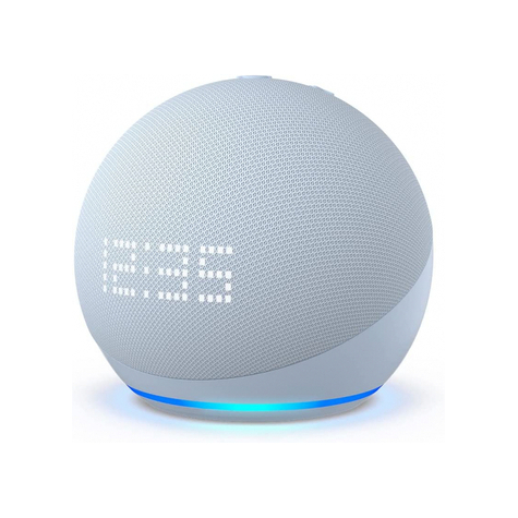 Amazon Echo Dot (5. Generace) S Hodinami - Šedomodrý - B09b8rvkgw