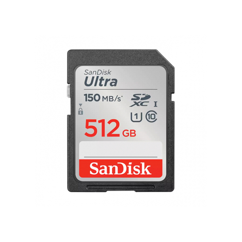 Sandisk Ultra 512gb Sdxc S Rozšířenou Kapacitou 150 Mb/S Sdsdunc-512g-Gn6in