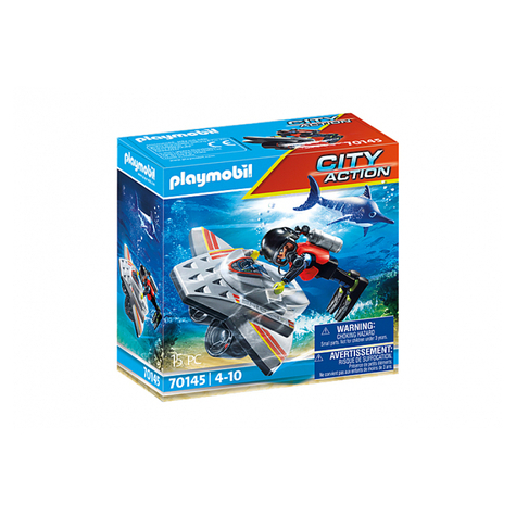 Playmobil City Action - Námořní Nouzový Potápěčský Skútr (70145)