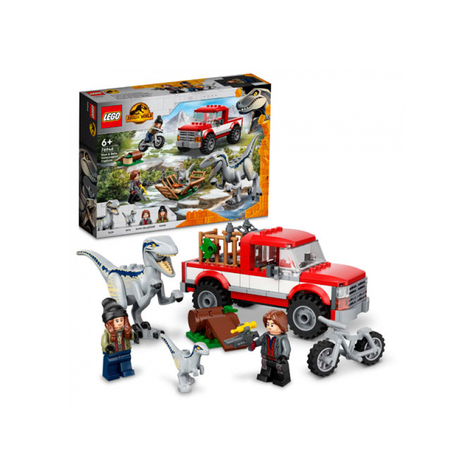 Lego Jurský Svět - Past Na Velociraptory V Modré A Bílé Barvě (76946)
