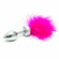 Anal Plug : Small Butt Plug With Pink Feathers