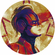Samolepicí Netkaná Tapeta / Tetování Na Zeď - Avengers Painting Captain Marvel Helmet - Velikost 125 X 125 Cm