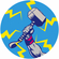Samolepicí Netkaná Tapeta / Tetování Na Zeď - Avengers Thor's Hammer Pop Art - Rozměr 125 X 125 Cm
